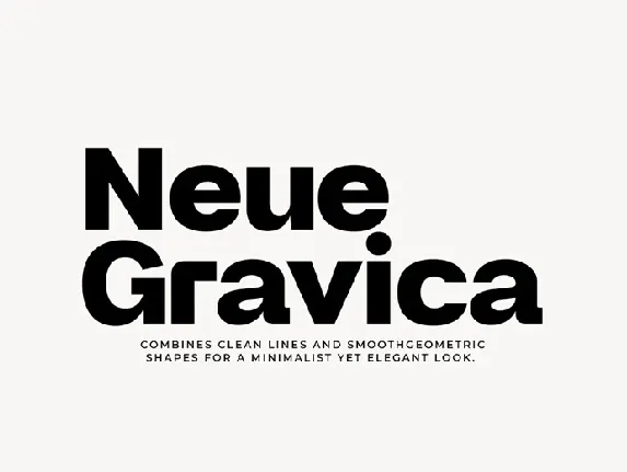 Neue Gravica Family font