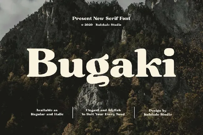 Bugaki font