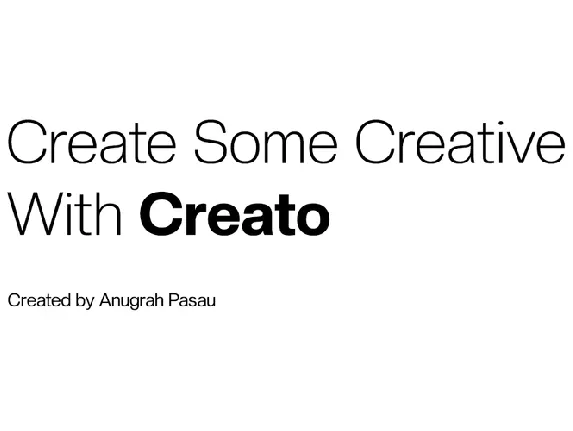 Creato Display font