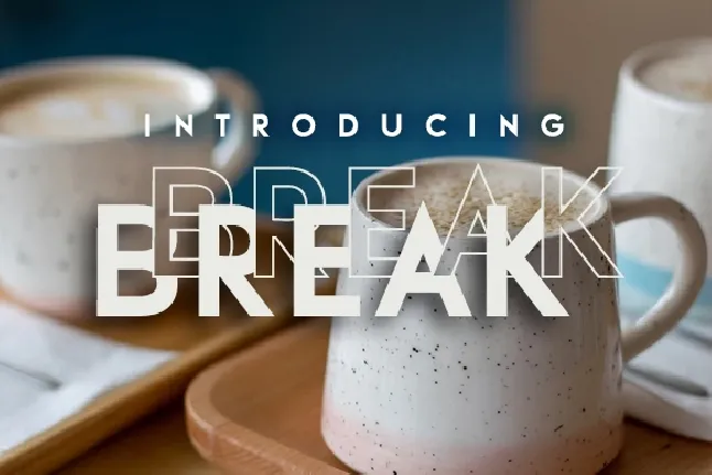 Break font