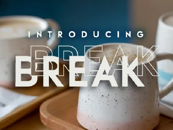 Break font