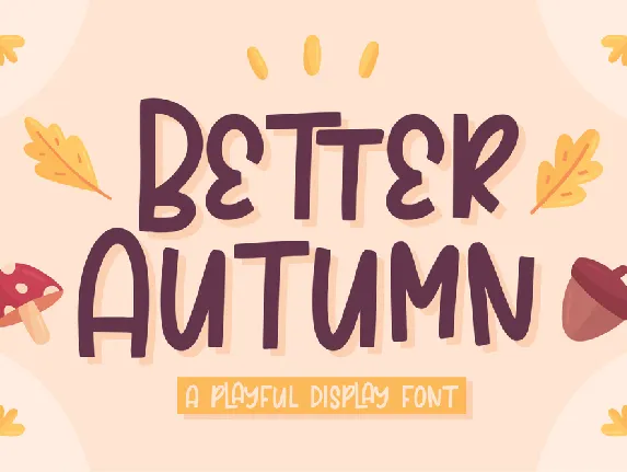 Better Autumn font