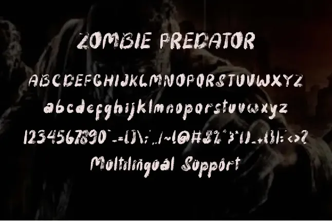 Zombie Predator font