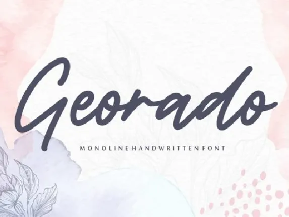 Georado Monoline Handwritten font