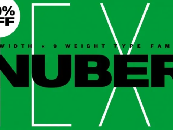 Nuber Next Family font