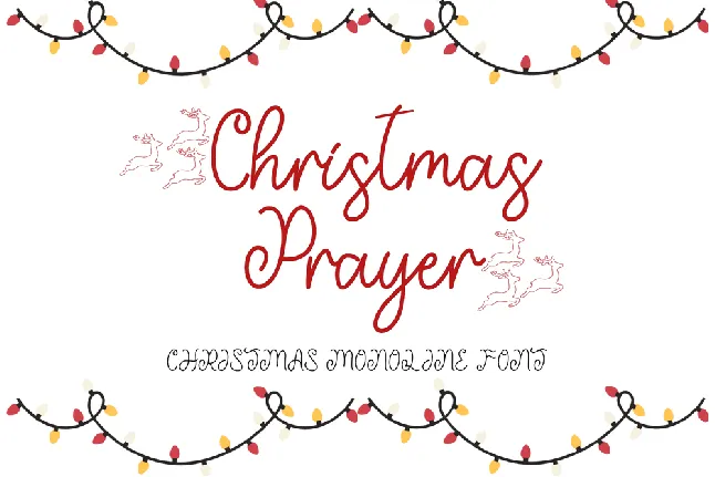 Christmas Prayer font