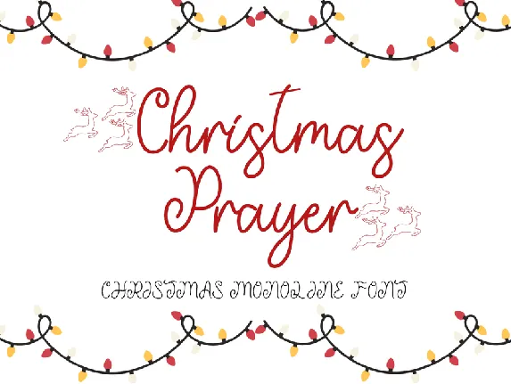 Christmas Prayer font