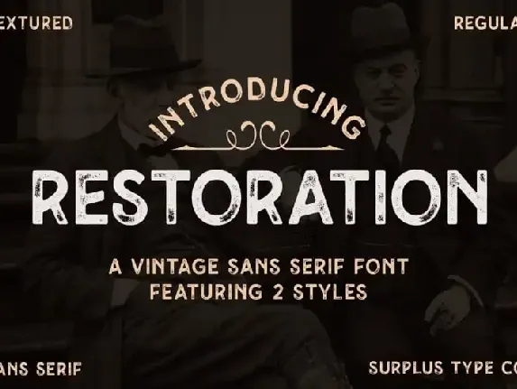 Restoration Display font