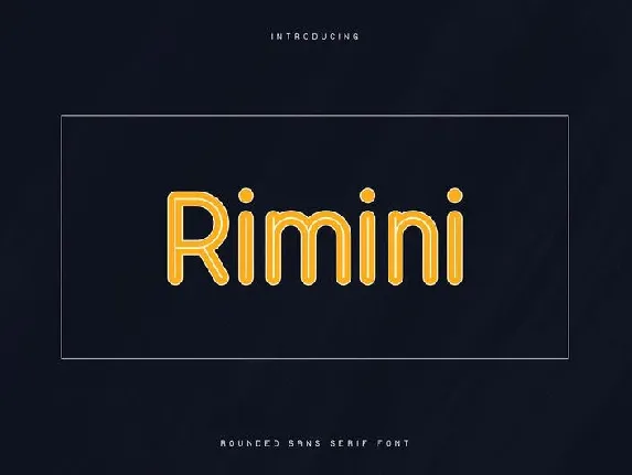 Rimini Sans Serif font