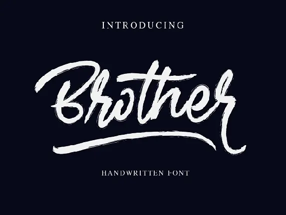 Brother Brush font