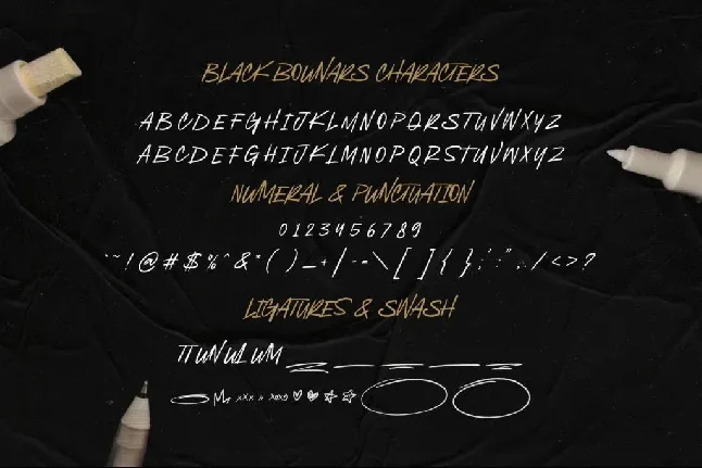 Black Bounars font