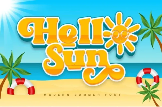 Hello Sun font