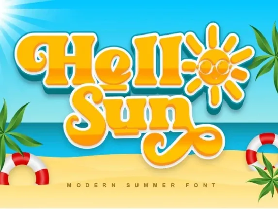 Hello Sun font