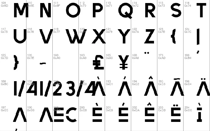 MODERA font