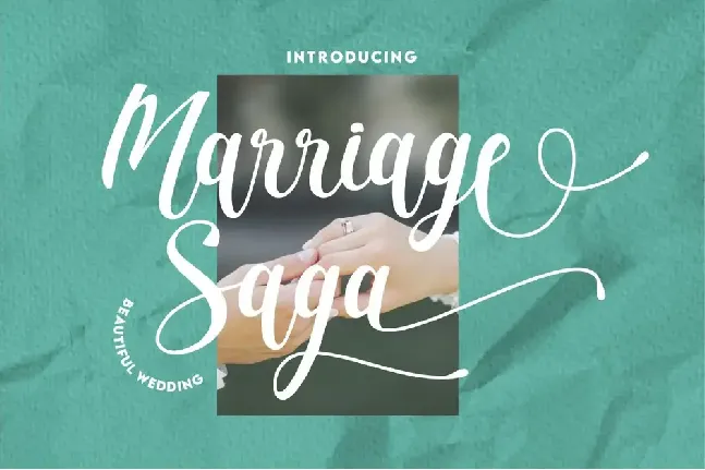 Marriage Saga font