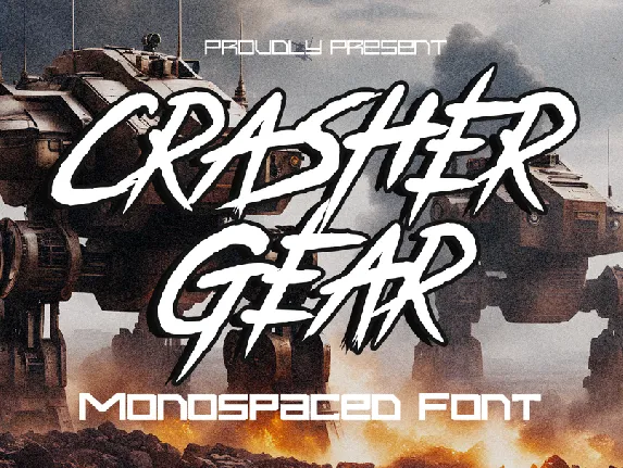 Crasher Gear font