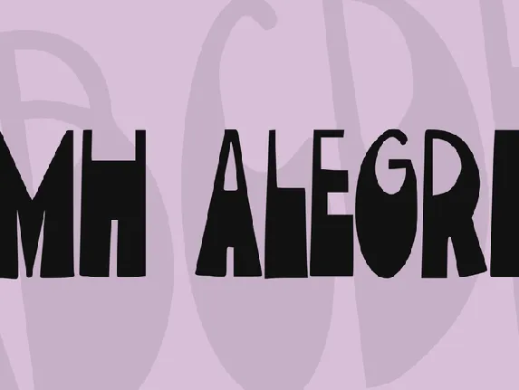 JMH Alegria font