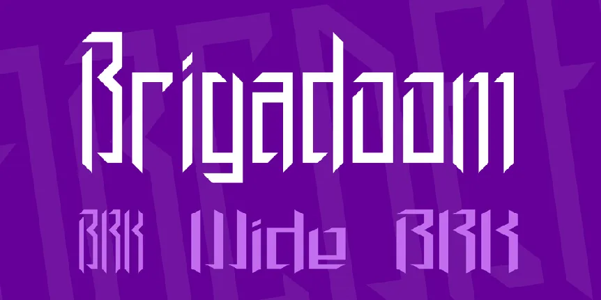 Brigadoom font