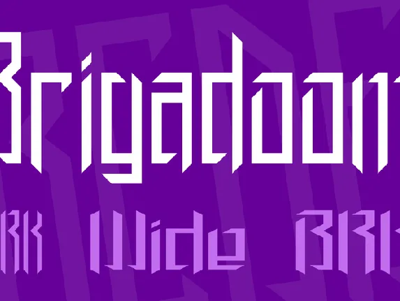 Brigadoom font