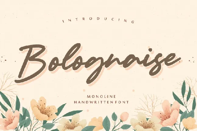 Bolognaise Handwritten font