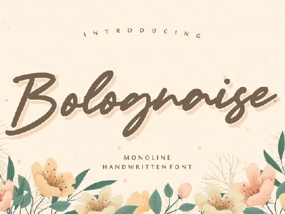 Bolognaise Handwritten font