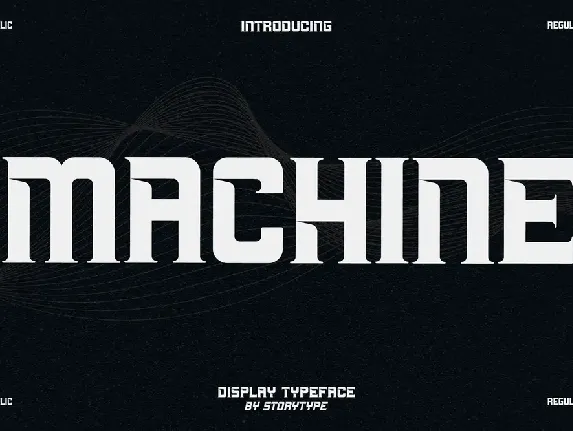 MACHINE font