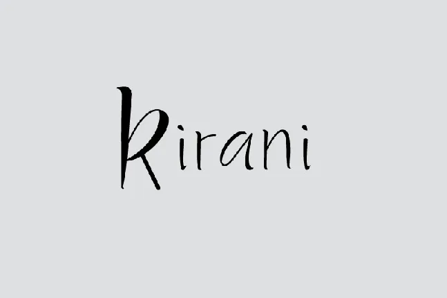 Kirani Handwritten font