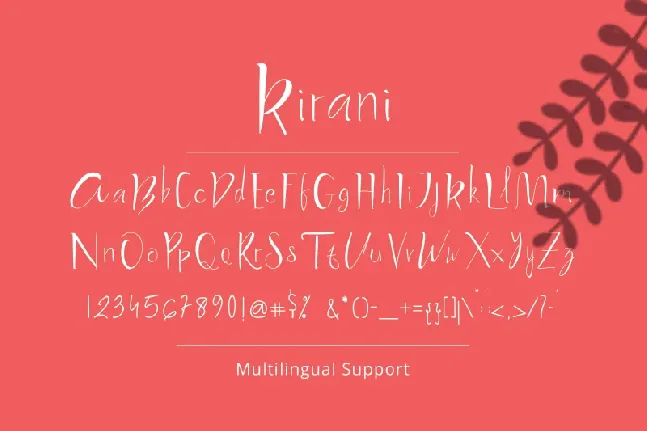 Kirani Handwritten font