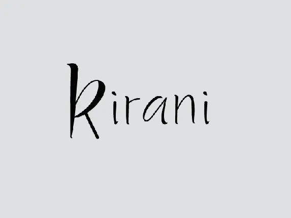 Kirani Handwritten font