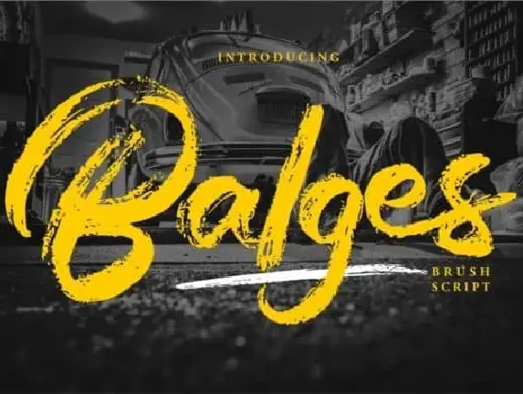 Balges Brush font