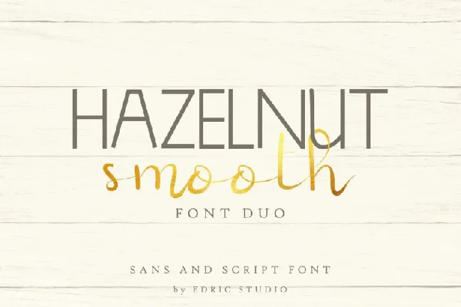 Hazelnut Smooth Duo font