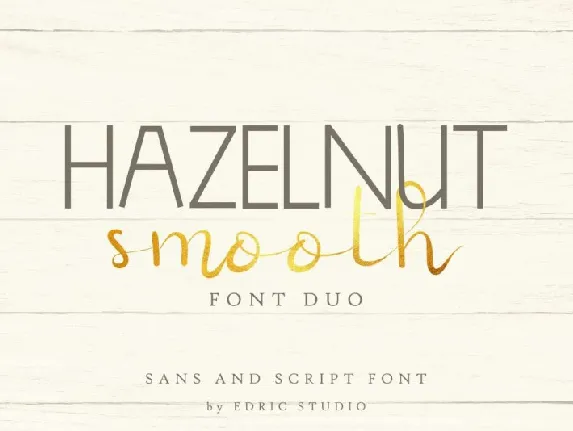 Hazelnut Smooth Duo font