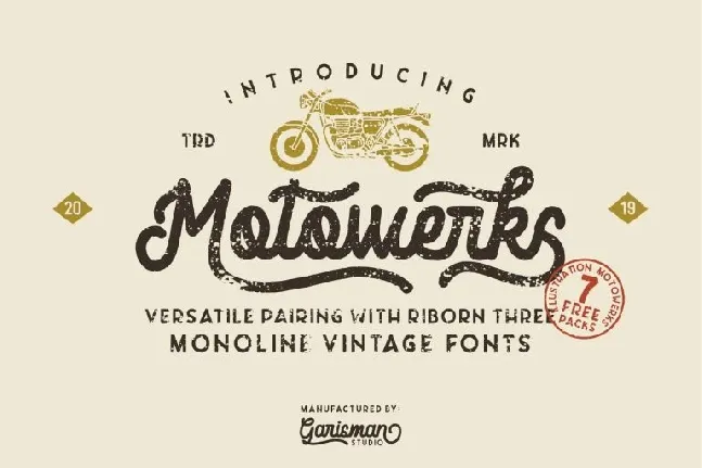 Motowerks Vintage Script font