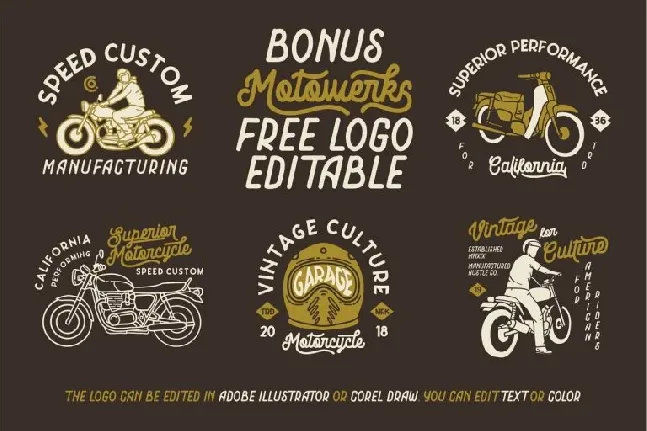 Motowerks Vintage Script font