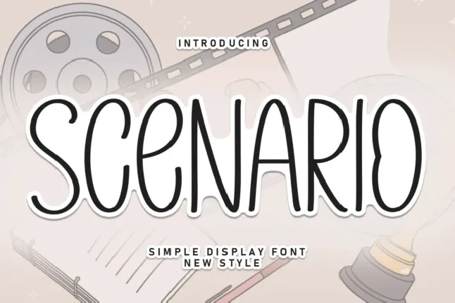 Scenario Display font