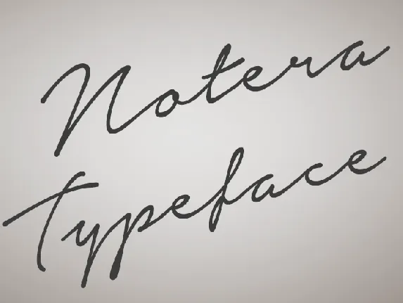 Notera Personal Use Only font