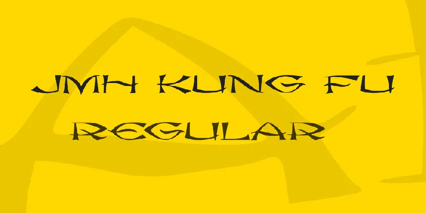 JMH kung fu font