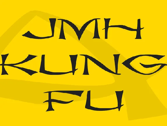 JMH kung fu font