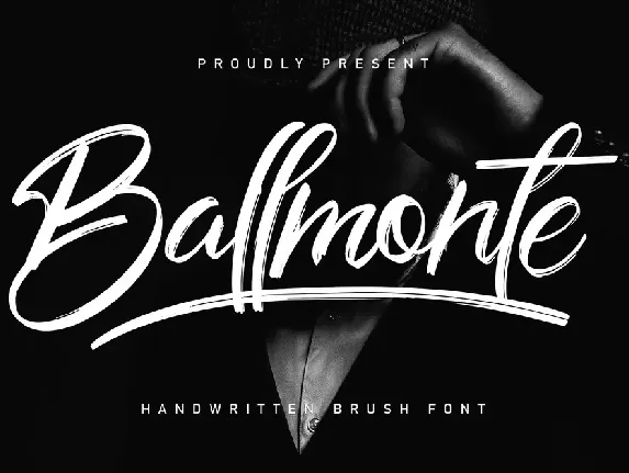 Ballmonte Brush font