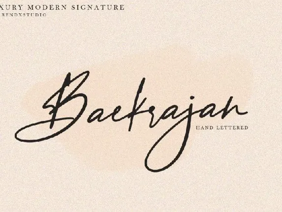 Baekrajan Handwritten font