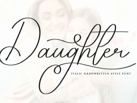 Daughter Script font