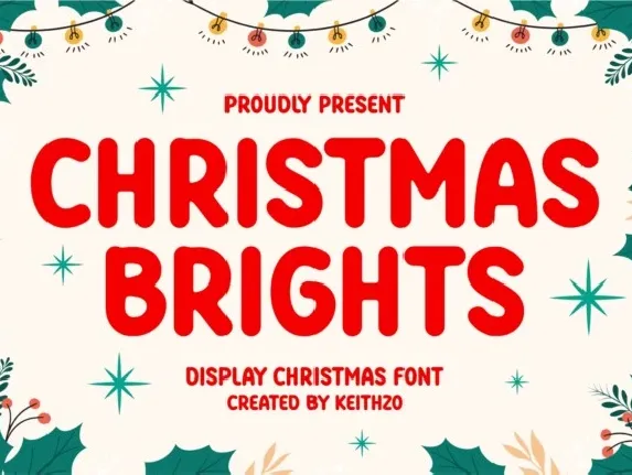 Christmas Brights font