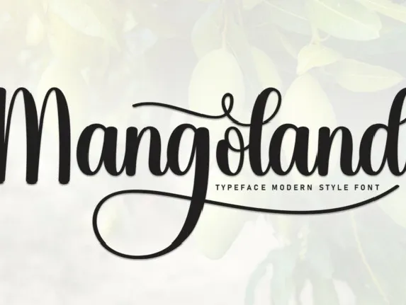 Mangoland Script font