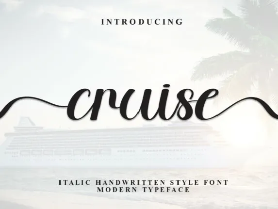 Cruise Calligraphy font