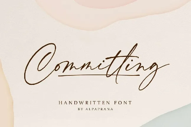 Committing font