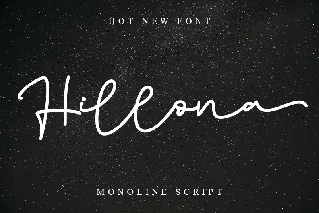 Hillona - Personal Use font