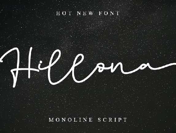 Hillona - Personal Use font