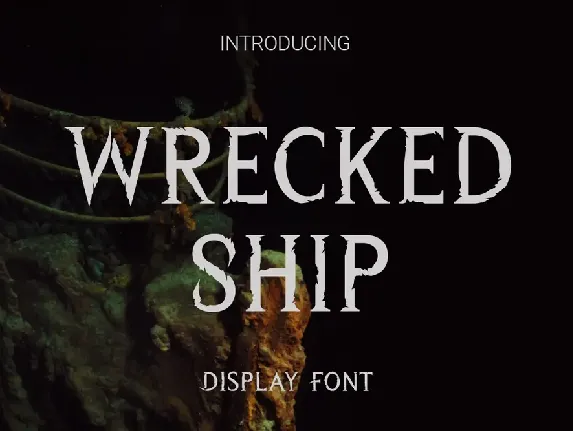 Wrecked Ship font