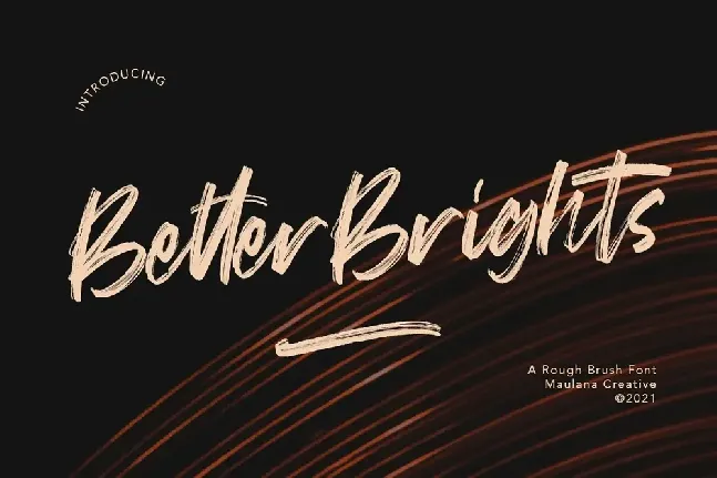 Better Brights font