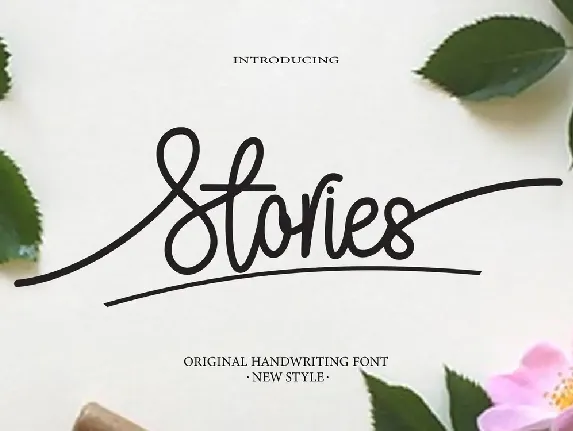 Stories font